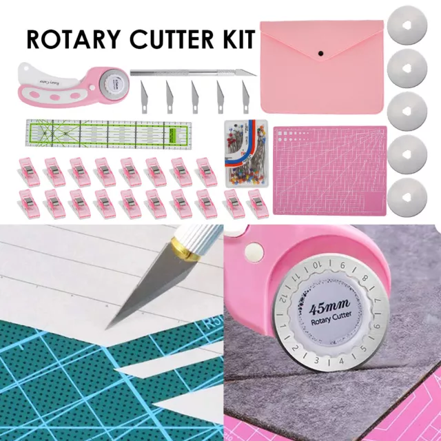 Rotary Cutter Quilters Sewing Fabric Leather Craft Replacement Blades 45 teQtn