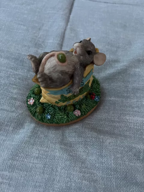 Charming Tails-One For Me-Mouse On Pea Sack  87/360-No Box