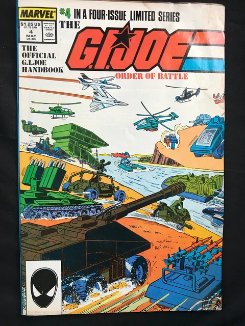 Marvel Comic Book The GI Joe Order of Battle No. 4 1987 comics