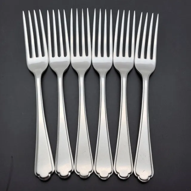 Walker & Hall St James Set Of 6 Dessert Forks - Silver Plated - Vintage