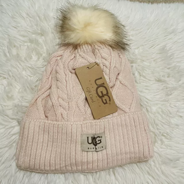 NWT  Ugg Australia Knit Winter Hat beanie New - Cream Color