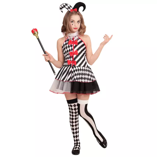 Costume Vestito Abito Travestimento Carnevale Bambina Arlecchina