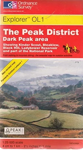 The Peak District: Dark Peak Area (Explorer Maps)-Ordnance Surve