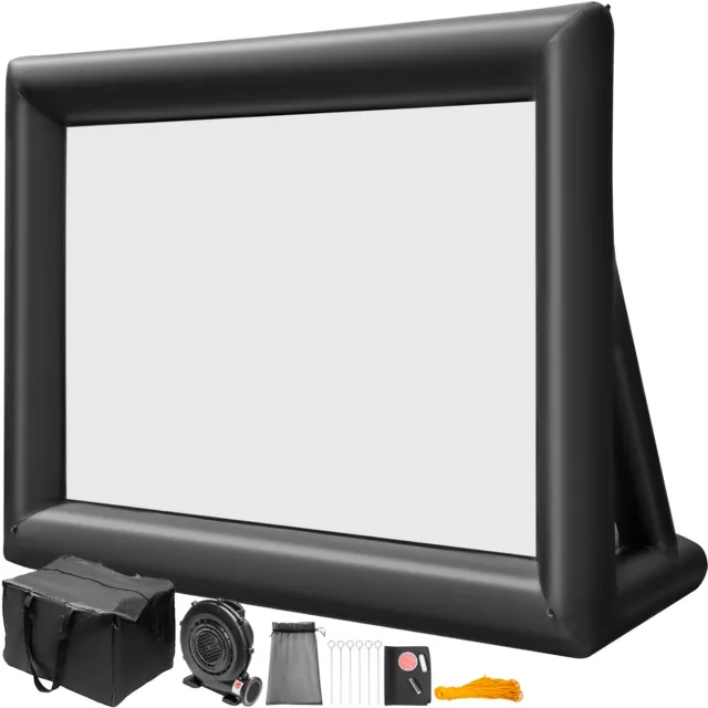 VEVOR Pantalla Hinchable 20" Proyector Inflable 16:9 Frontal Trasera 350 W