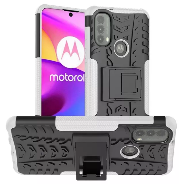 Anti-Rutsch Hybrid Hülle mit Stand für Motorola Moto E20, Moto E30, Moto E40