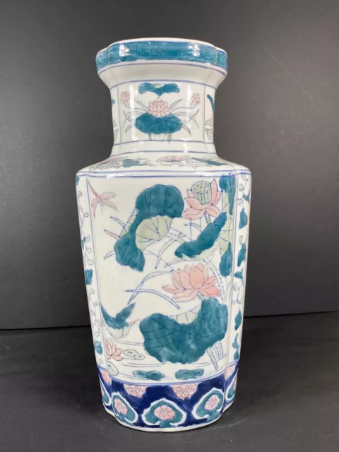 Oriental Style Hand Painted Decorative Vase