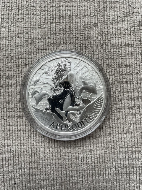 2022 Tuvalu Gods Of Olympus Aphrodite 1 Oz .9999 Silver Coin BU In Capsule