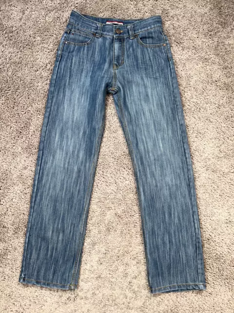 Tommy Hilfiger Jeans Youth 16 Blue Denim Revolution Slim Button Flap Pockets Kid
