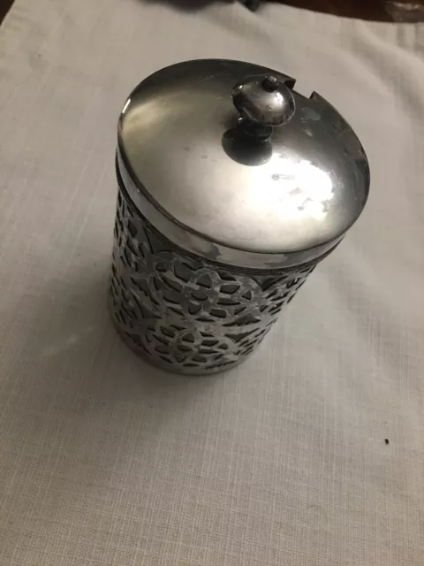 Apollo Silver Co. quadruple plated jelly jar