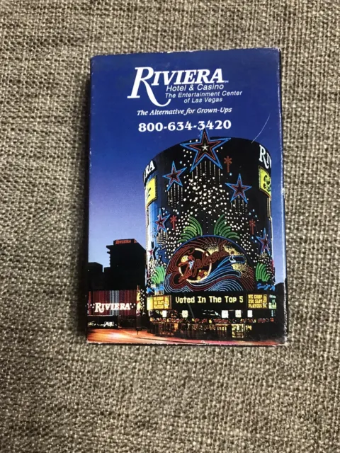 Vintage RIVIERA Hotel Casino Las Vegas Retired Deck Playing Cards Complete Set!