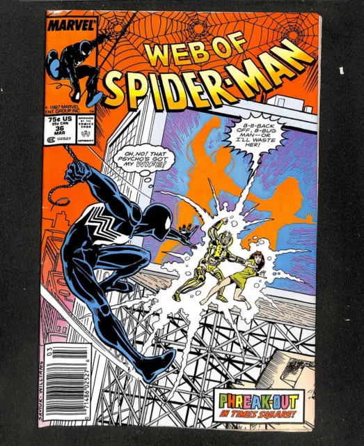 Web of Spider-Man #36 Newsstand Variant 1st Appearance Tombstone! Marvel 1988