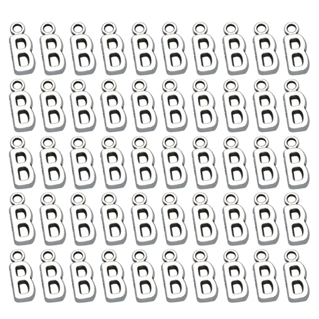 100 pcs Brief Anfänglichen Charme Initial Charme Armband 3
