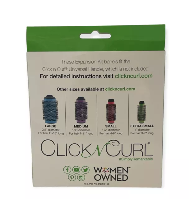 Click n Curl Blowout Brush Extra Small Expansion Kit X Small (ohne Griff) 2