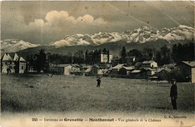 CPA AK Env. de GRENOBLE - Montbonnet - Vue générale et le Chateau (583786)
