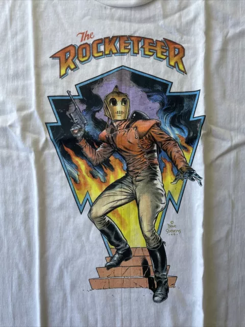 Vintage The Rocketeer Dave Stevens 1991 Graphitti Comics Single Stitch T-Shirt L