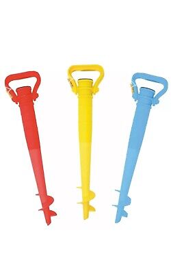 TRIVELLA PICCHETTO PORTA OMBRELLONE UNIVERSALE SCAVA SABBIA 38 CM MARE 