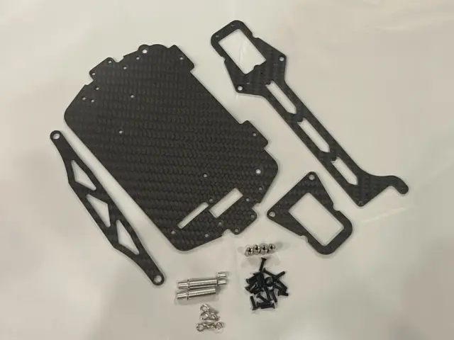 Carbon Fiber Chassis For 1/18 Traxxas LaTrax Teton 4WD Monster Truck