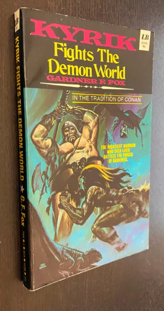 Gardner FOX -- Kyrik Fights Demon World -- 1975 Leisure Vintage Fantasy PB Conan