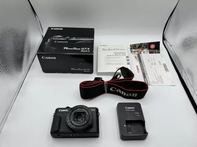 Canon PowerShot G7 X Mark II 20.1MP Compact Camera W/ Box *Read Description