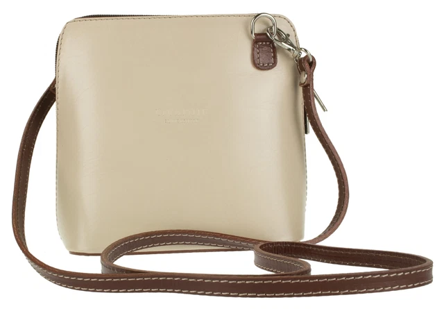 pour femmes petit cuir véritable rigide Sac à Bandoulière Authentique