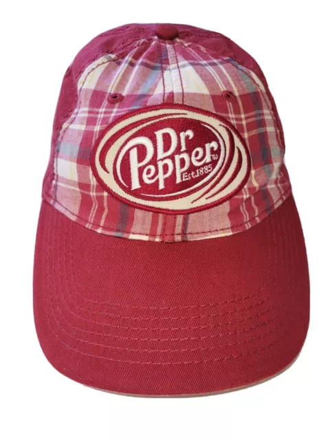 Dr. Pepper Plaid Strapback Hat Cap