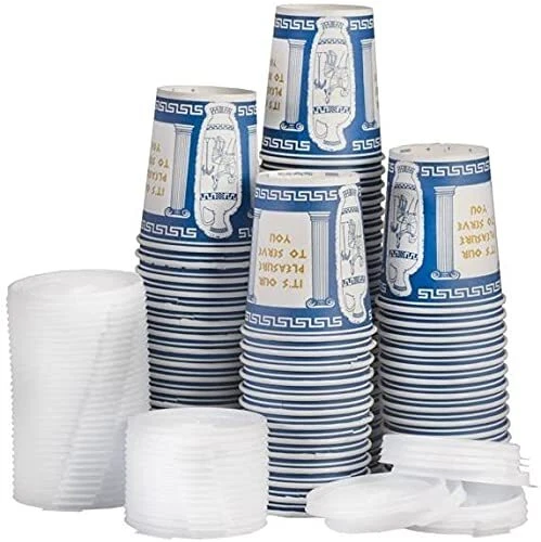 "50 Pack 10 oz NEW YORK Paper Coffee Cups Disposable Paper Coffee Cup