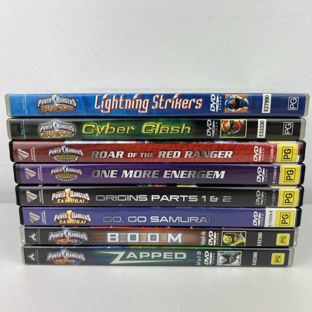 Samarai Power Rangers 8 POWER RANGERS DVD Bundle Dino Charge Ninja Storm SPD Samurai Region 4 ...