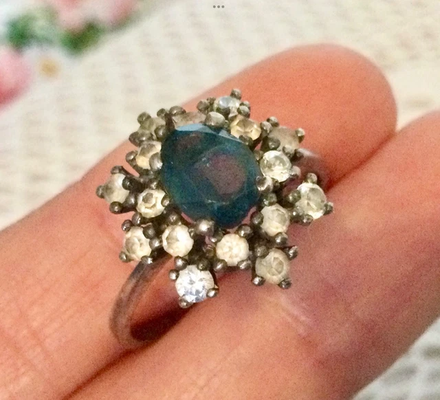 Bague Vintage En Argent Massif 925 - Taille 59-60 - Occasion - Charmante Et élégante