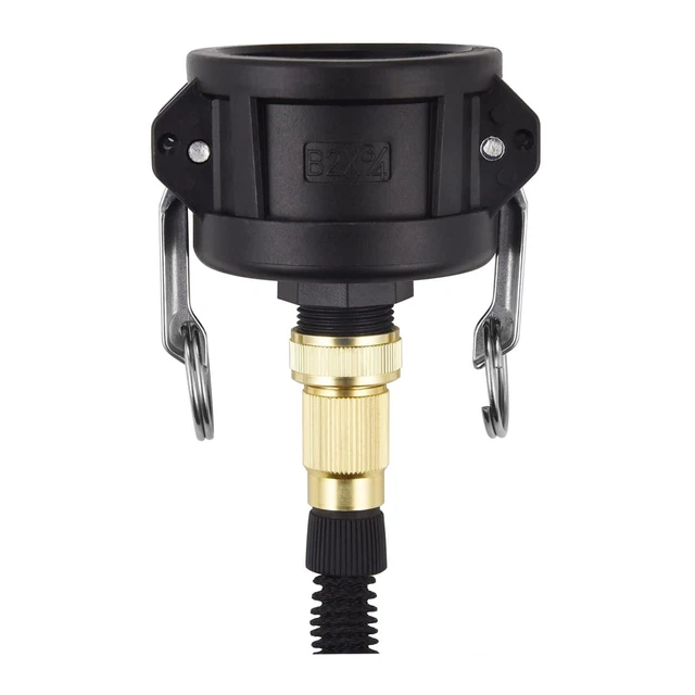 Adattatore raccordo IBC antiperdita per serbatoi tote con grande guarnizione in silicone