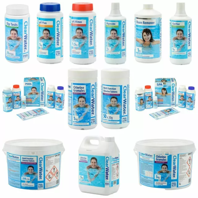 Bestway ClearWater Lay-Z-Spa, Swimming Pool, Spa & Hot Tub Chemicals & Kits UK