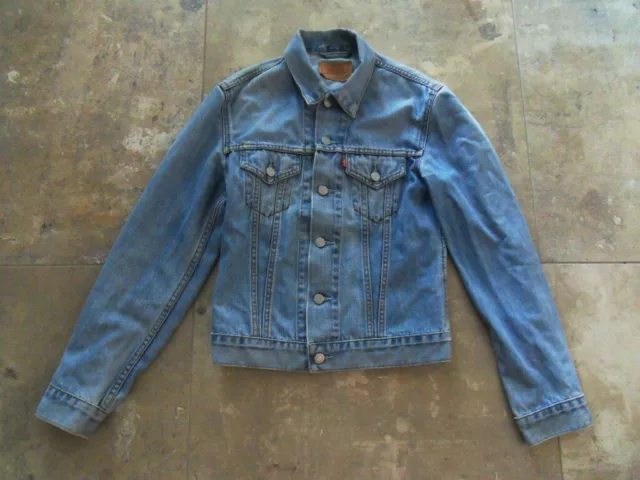 Veste Blouson En Jean Levi's Deux Poches Vintage Made In Tunisie For Girls