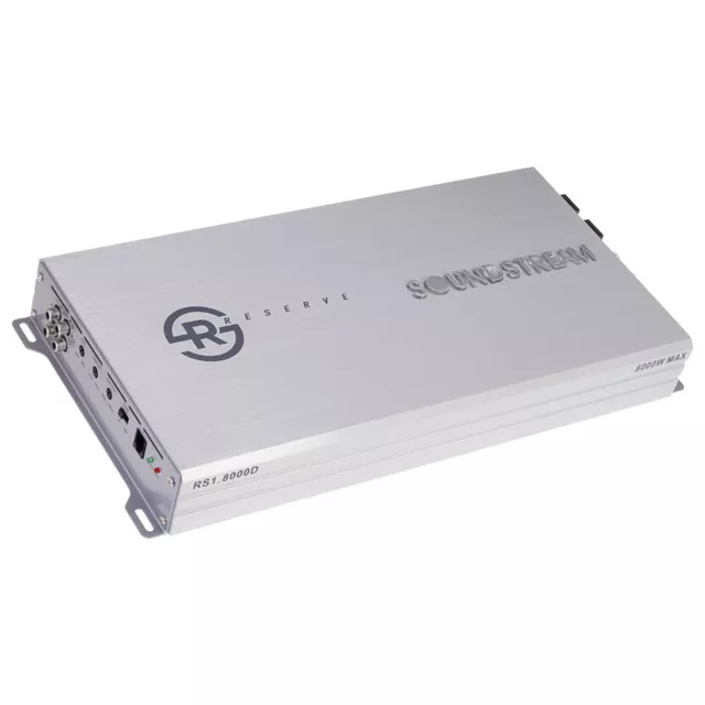 SOUNDSTREAM RS1.8000D 8000 Watts Car Stereo Monoblock Amplifier, 1 Ch Mono Amp