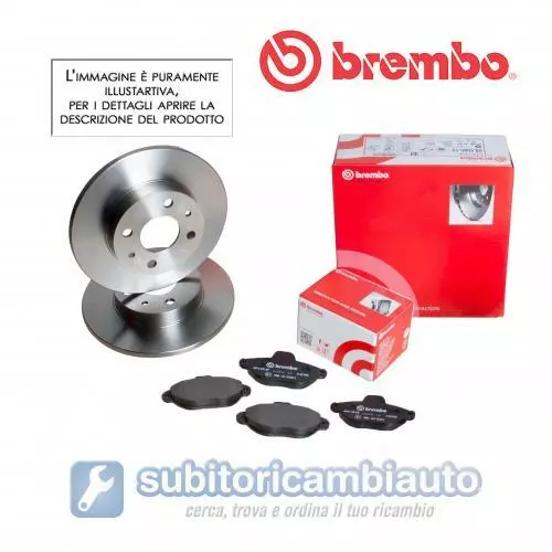 Kit Brembo Pastiglie E Dischi Freno Ant. Fiorino 1.3 Mtj 09.5843.10 P23108