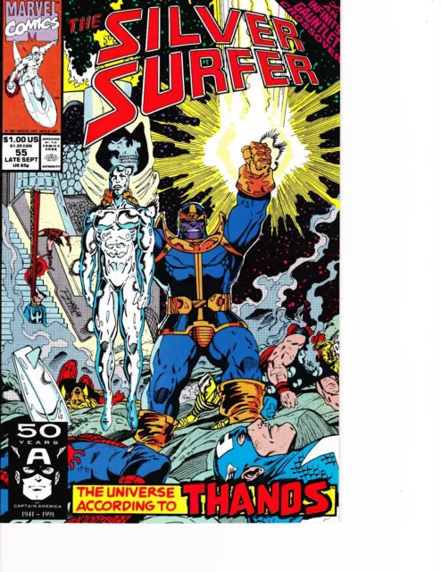 Silver Surfer #55 Thanos! Infinity Gauntlet FREE SHIPPING @ $30 in USA!