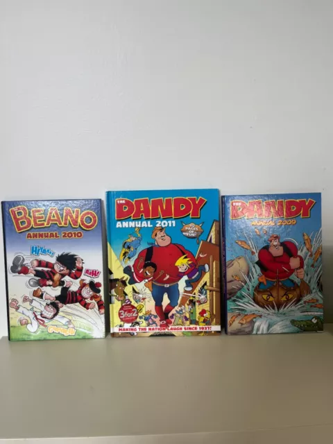 3 Hardcover Beano and Dandy Annual 2009 2010 2011