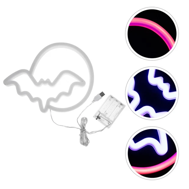 WALL NEON LAMP Christmas Light Holders for Room Night LED Sign £16.99