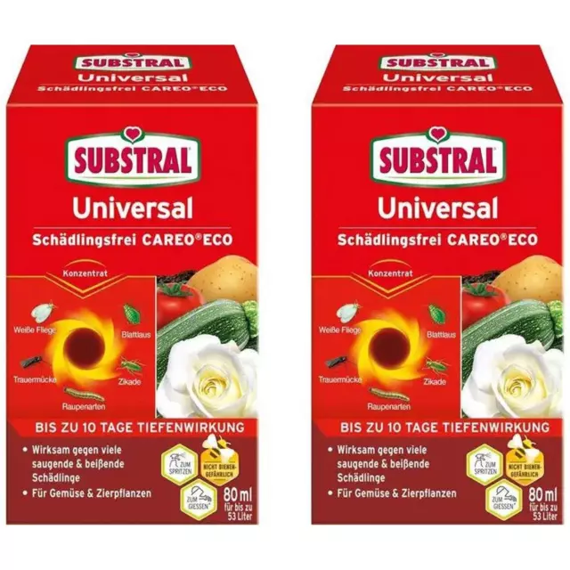 Substral Universal Schädlingsfrei Careo ECO Insektizid Trauermücke 2 x 80 ml