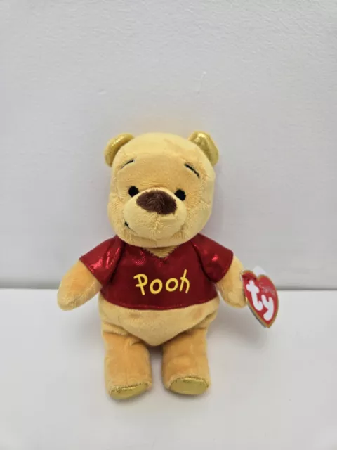 TY Beanie Baby “Winnie The Pooh” The Bear Disney Sparkle MWMT (5 Inch)