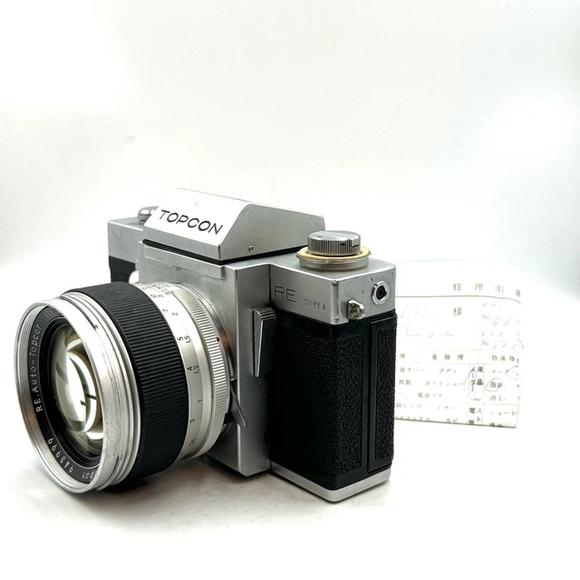 [ CLA D] Topcon Re Super 35mm Película Cámara + Auto-Topcor 58/1.4 ...