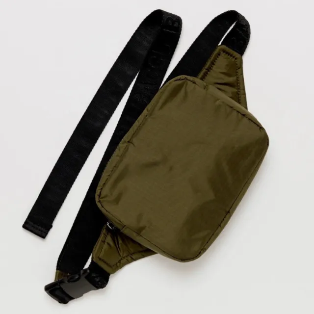 NEW! Baggu PUFFY FANNY PACK in “TAMARIND” — Soft Washable Recycled Nylon, Unisex