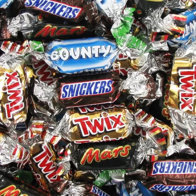 SNICKERS BOUNTY TWIX Mini Chocolate Bars Party Bites European Candy Treats