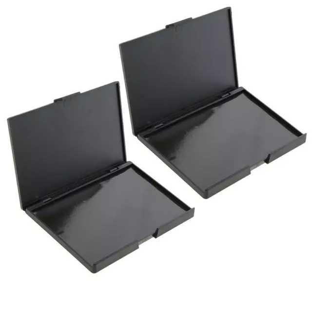 Pack of 2 Plastic Makeup Eyeshadow Blush   Magnetic Palette Pallet Case