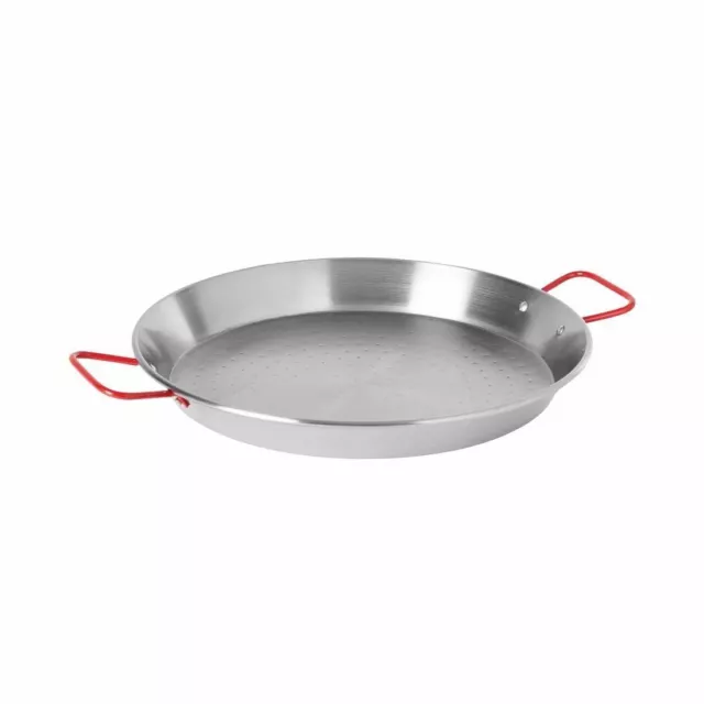 Garcima SL Carbon Steel Paella Pan with Two Large Red Handles - Steel - 400mm