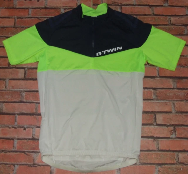 Maillot Cyclisme Vintage Tommaso Taille M - Vert/jaune - Laine - 1/4 Zip - Occasion