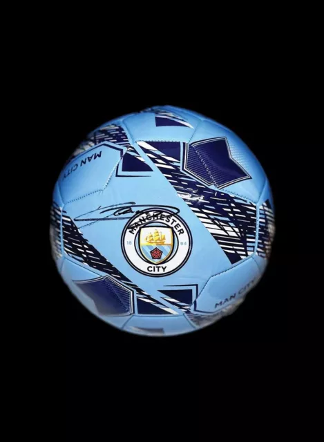 Vincent Kompany Signed Manchester City Ball With Coa & Proof Belgium Football