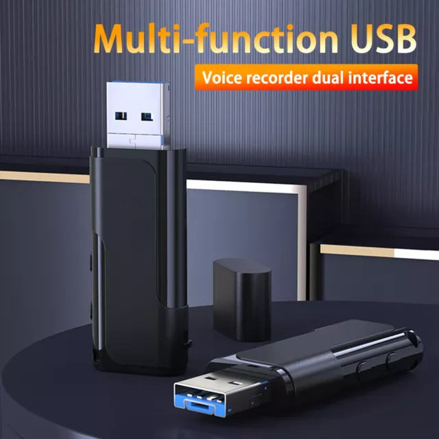 32GB/64GB Mini Voice Activated Digital Sound Audio Recorder USB Disk Flash Drive