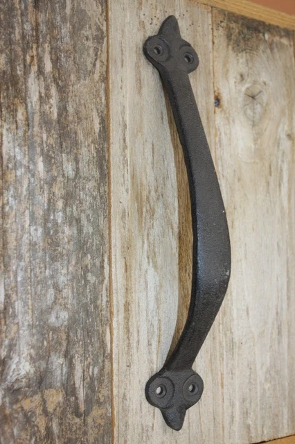 Hammered Finish Cast Iron Door Pull, 11 inch +, HW-46