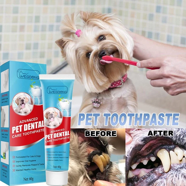 PET TOOTHPASTE CAT Dog Fresh Breath Toothpaste Deodorant Plaque