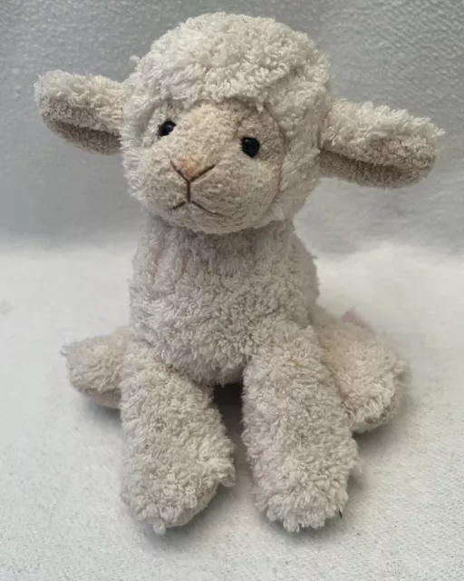 RUSS BERRIE Ba Ba Lamb Cream 7" Stuffed Animal Sheep Plush Toy Lovey Fuzzy 27521