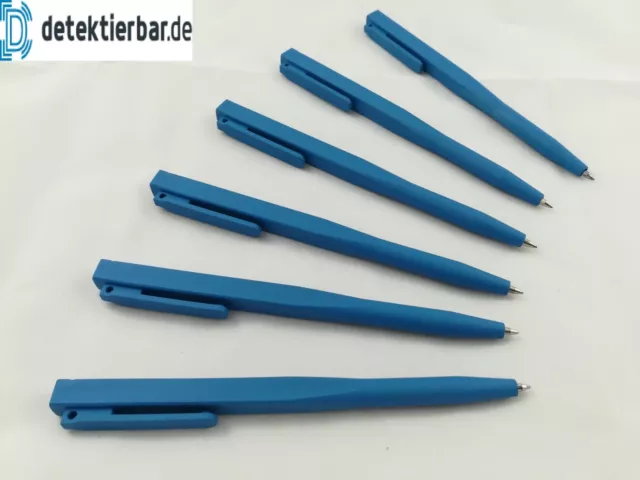 Detektierbar.de Kugelschreiber detektierbar blau detektierbare detectable 10Stk